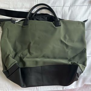 Brand new olive green weekender bag